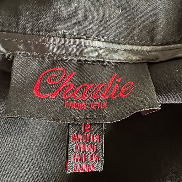 Charlies Black Pants with Buckle detail - Picture 2 of 3